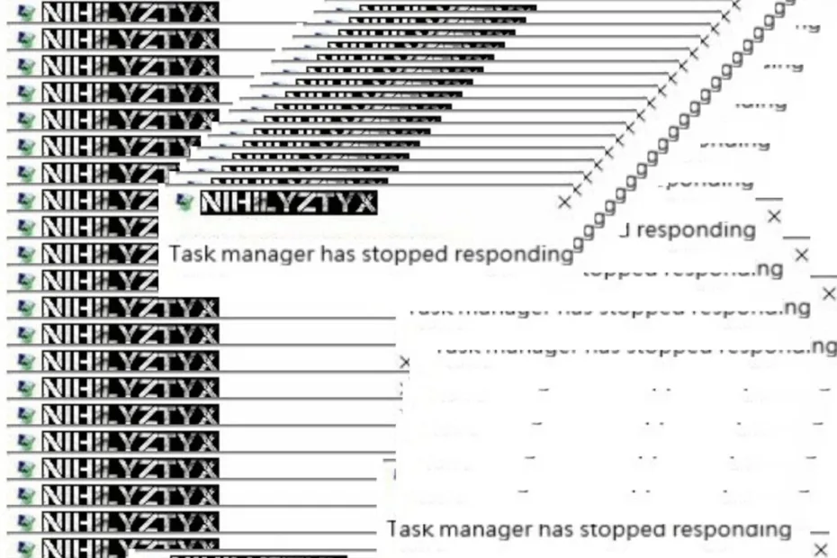 NIHILYZTYX / “Task Manager Has Stopped Responding”